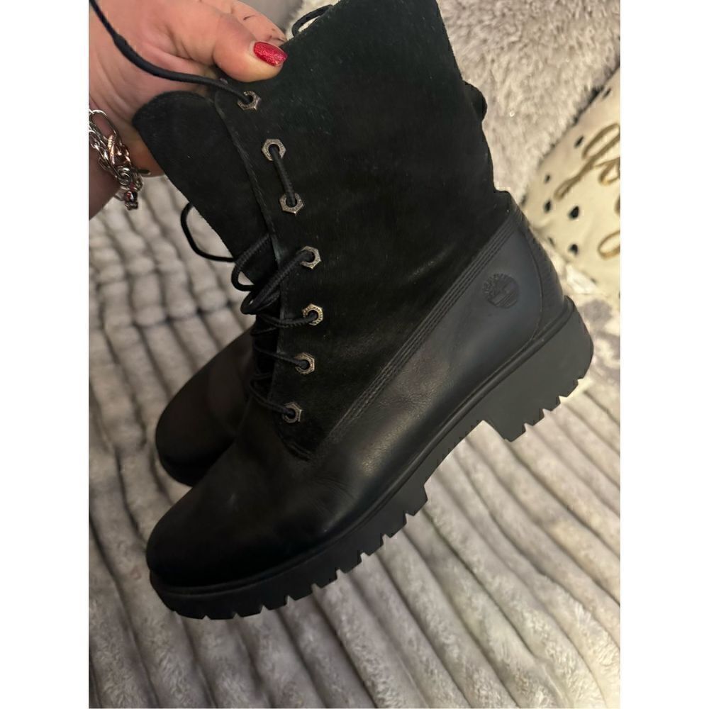 Sz 9 timberland jayne lace up combat hiking boot/bootie l